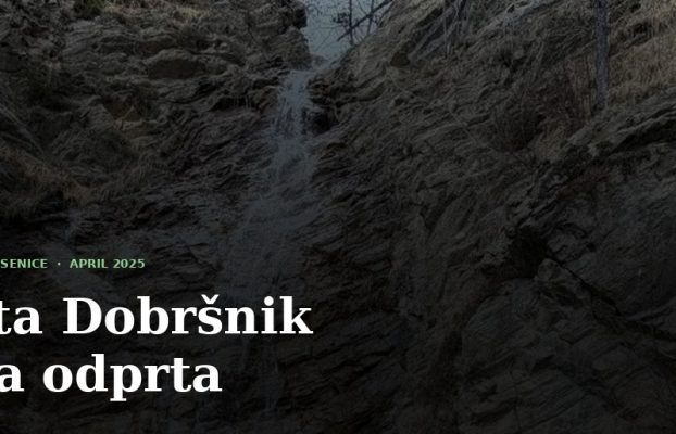 Ferata Dobršnik spet odprta