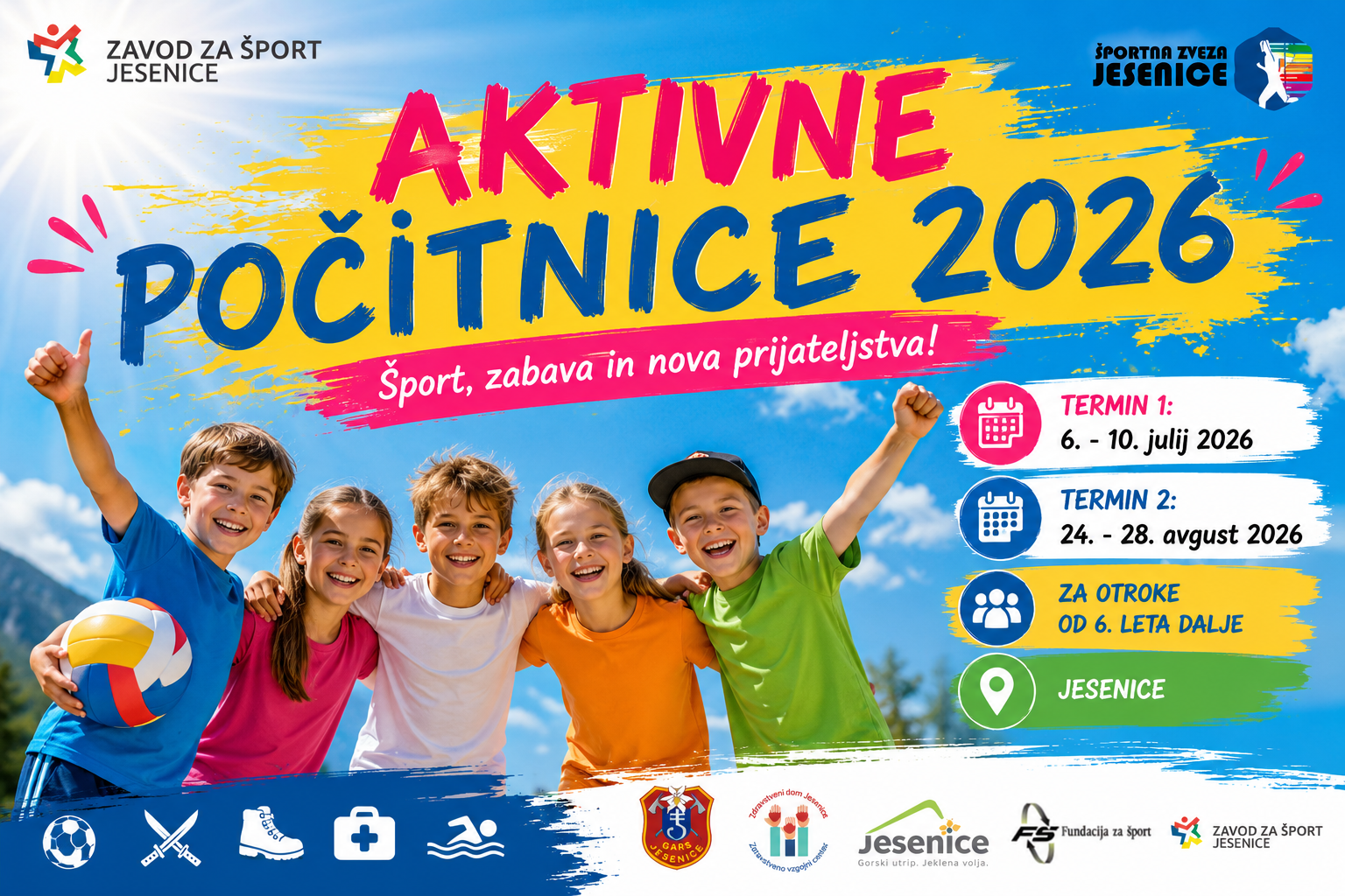 Aktivne počitnice 2026
