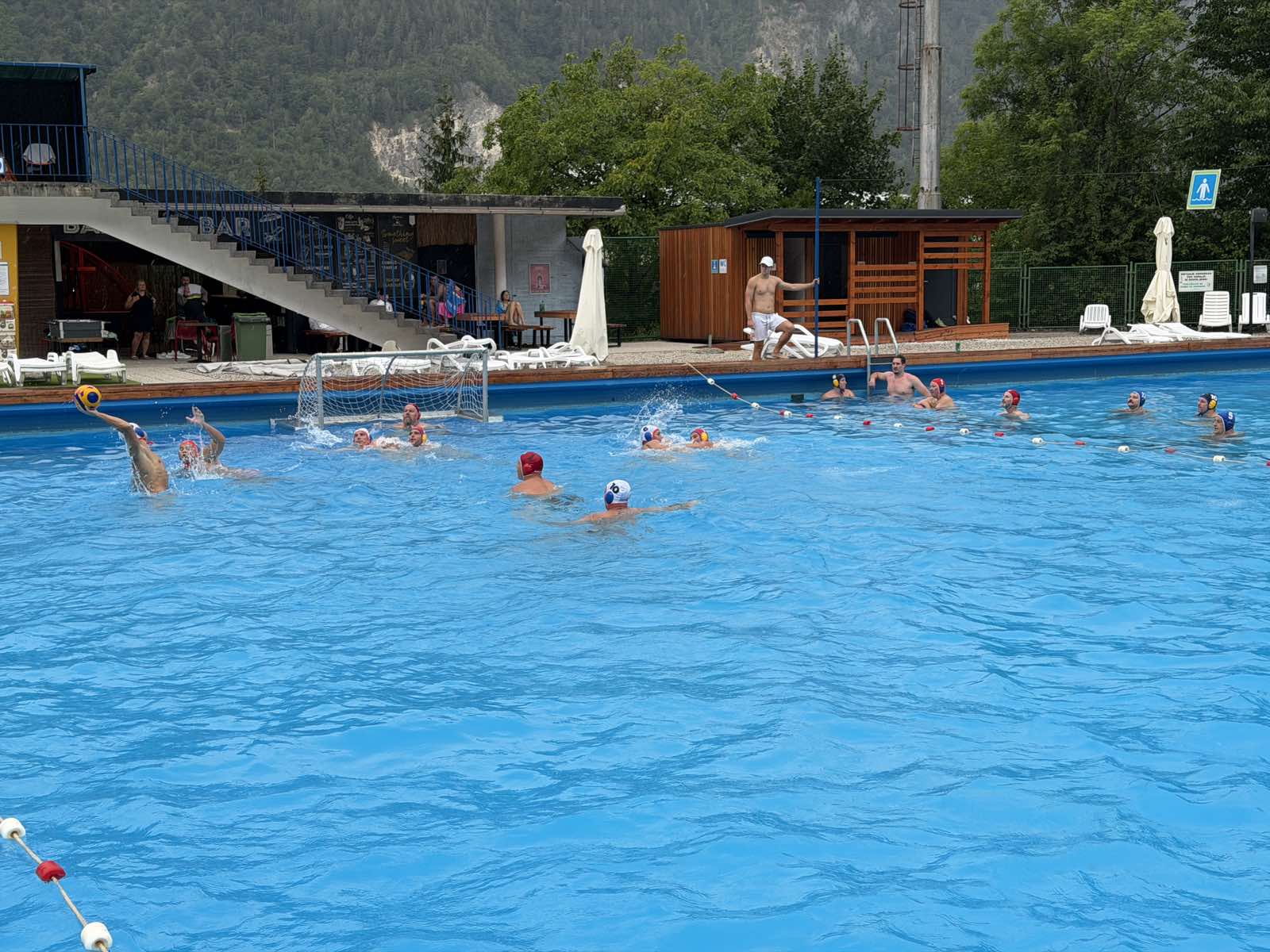 Vaterpolisti med tekmo na Kopališču Ukova