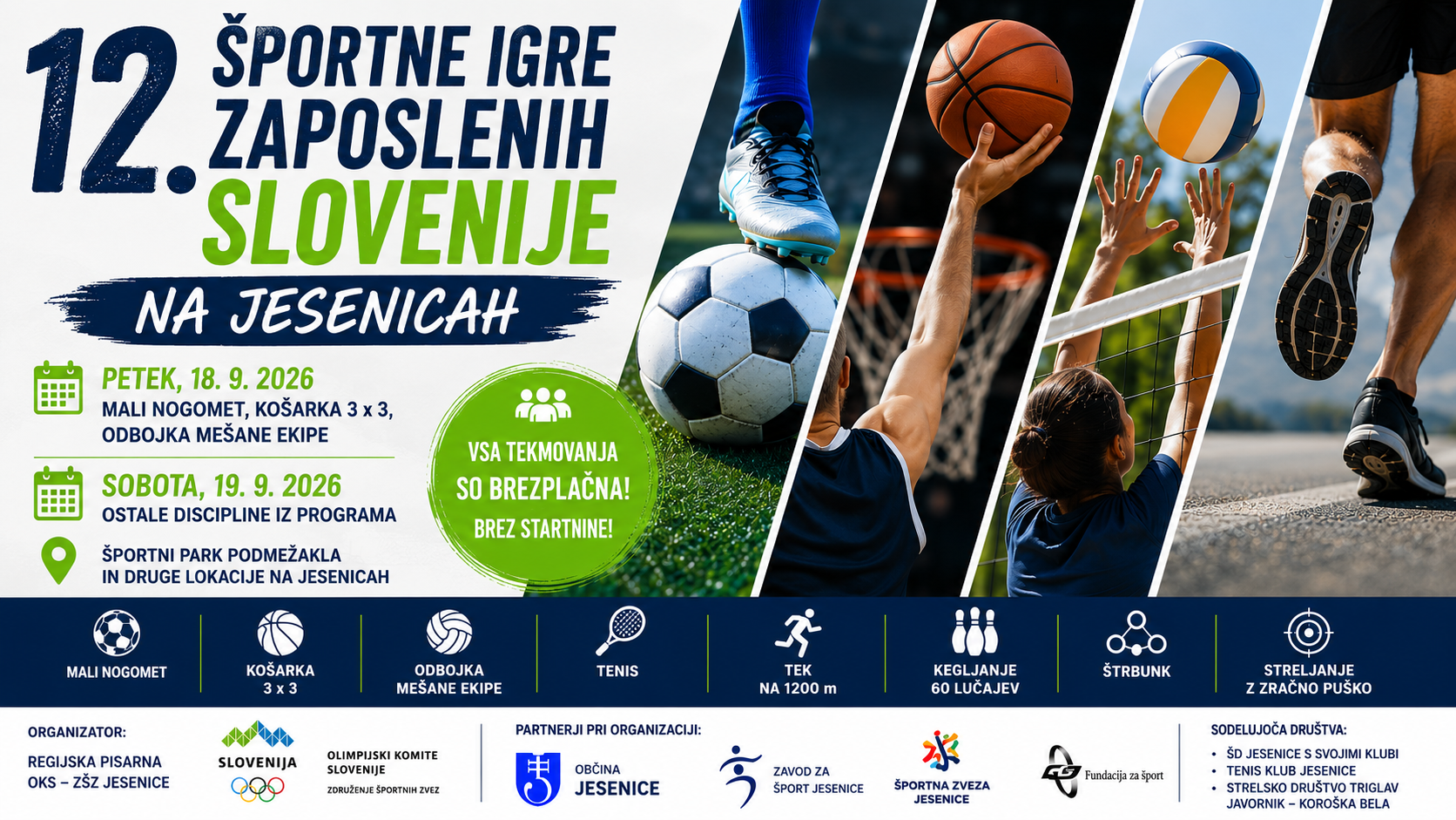 12. Športne igre zaposlenih Slovenije na Jesenicah