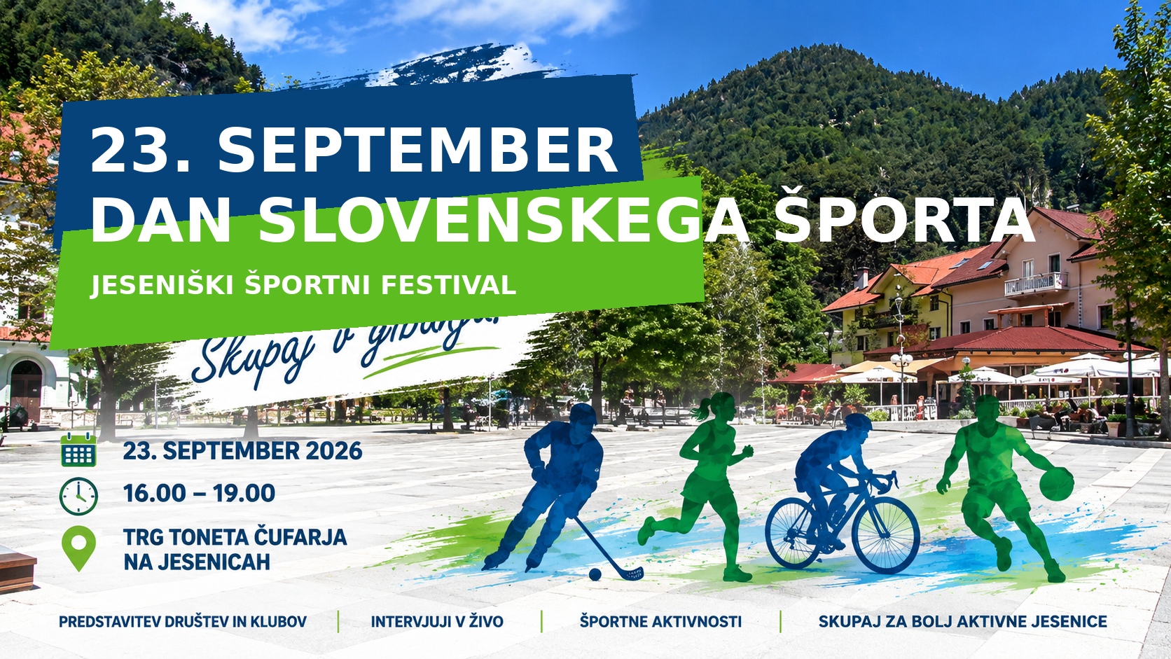 POZIV ŠPORTNIM DRUŠTVOM IN KLUBOM!