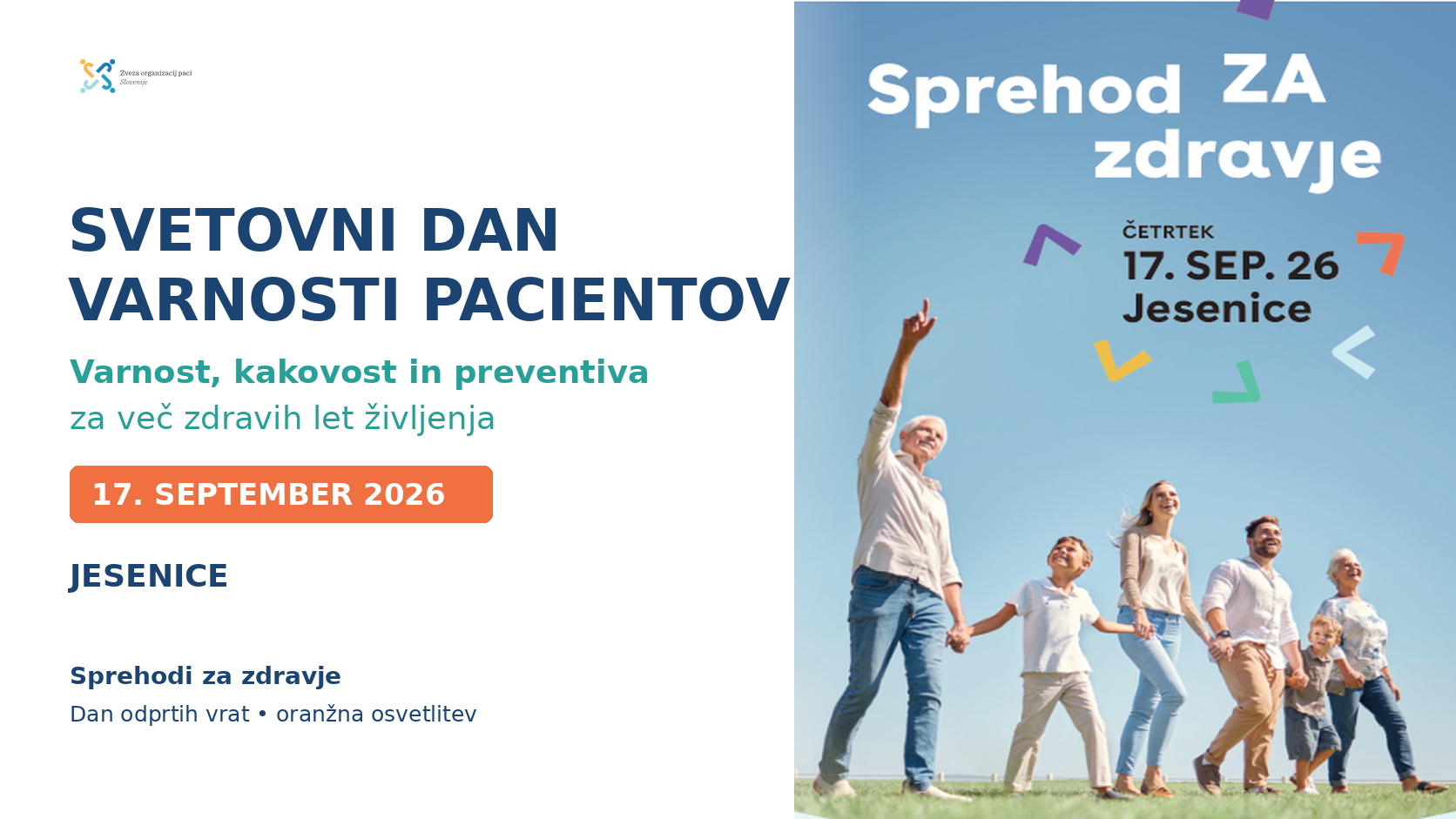 17. september – Svetovni dan varnosti pacientov Slovenije